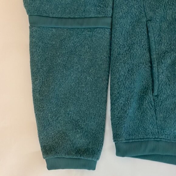 NIKE Therma Fleece Cowl Neck Sweatshirt Teal - Picture 7 of 12